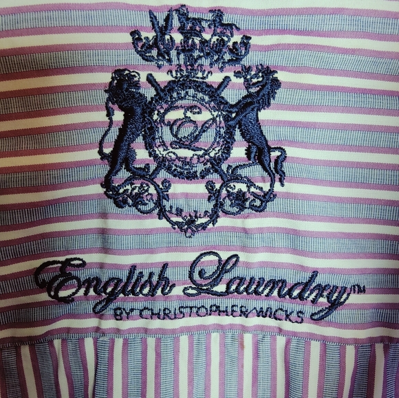 British Laundry by Christopher Wicks Men's Button Down Dress Shirt, 16 (34/35) - Picture 3 of 13